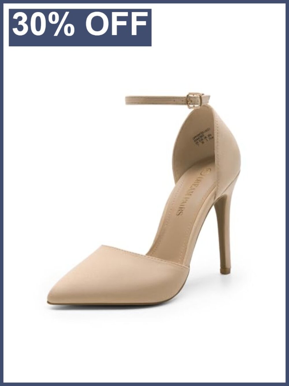 Women's Pointed Toe Stiletto Heel Dress Pumps Faux Leather